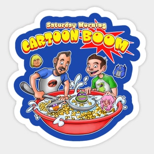 Cartoon Boom Retro Sticker